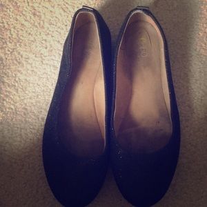 Easy spirit e360 black sparkle flats size 9M